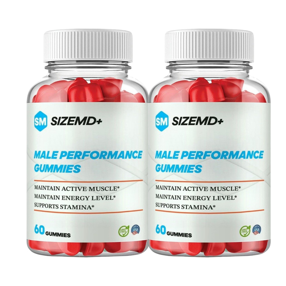 2-Pack SizeMD+ Male Gummies – Size MD for Men Vitamin Supplement – 120 Gummies