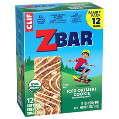 Zbar – Iced Oatmeal Cookie – Soft-Baked Energy Snack Bars – Non-GMO – 12g Whole