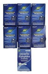 Natures Way Acidophilus Probiotic Pearls 7 Boxes X 30 Softgels Exp 11/2026+
