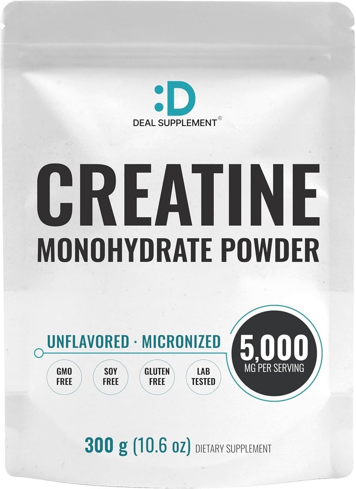 Instant Creatine Monohydrate Powder, 5g Per Serving – 10.6 Ounce (Pack of 1)