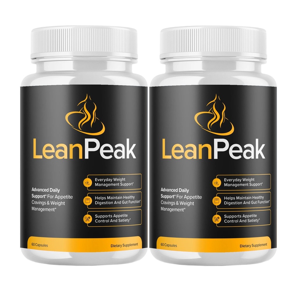 2-Pack Lean Peak Capsules – LeanPeak Daily Energy & Fitness Support – 120 Caps