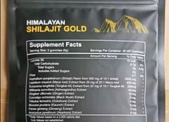 5000mg Himalayan Gold Shilajit Gummies 5000mg, Ashwagandha, Fulvic Acid 60 Count