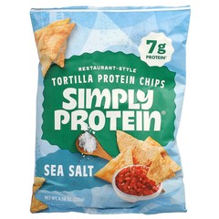 Restaurant-Style Tortilla Protein Chips, Sea Salt, 4.58 oz (130 g)