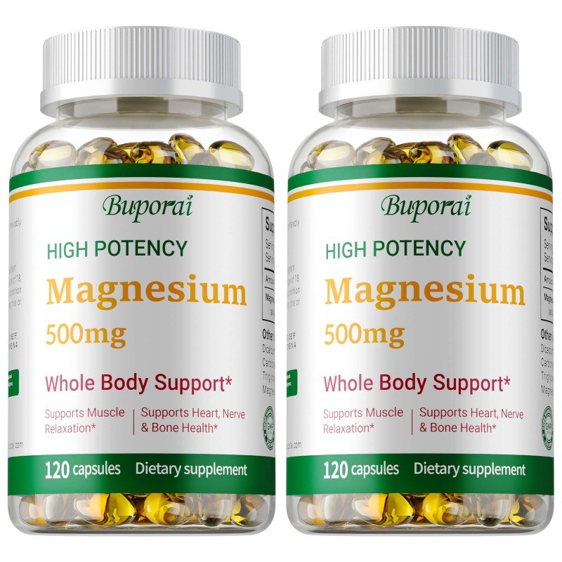 High Potency Magnesium 240pcs,Promotes Cell Growth,Supports Bone & Muscle Health