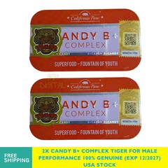 2x Candy B+ Vitamin Complex Tiger for Male Performance 100% Genuine Free Ship