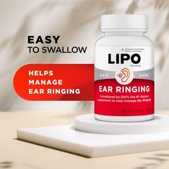 Lipo Ear Ringing Support Supplement Lemon Bioflavonoid Complex Vitamin C Caps
