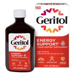 Geritol Liquid Iron & Vitamin Supplement for Energy – Gluten Free