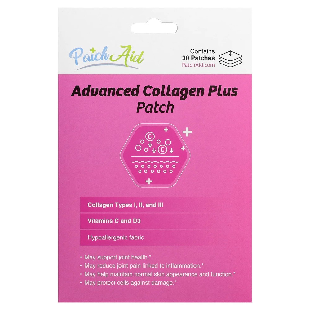 2 X PatchAid, Advanced Collagen Plus Patch, 30 Patches