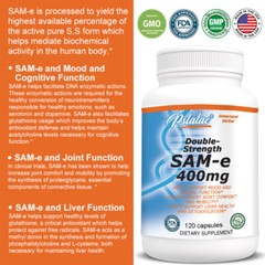 SAM-e 400mg – Brain & Nervous System Health, Liver Cleansing, Positive Emotions