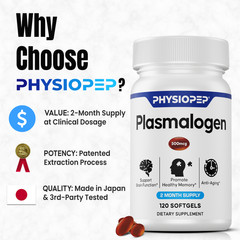 Physiopep Plasmalogen – 500mcg – 120 Softgels