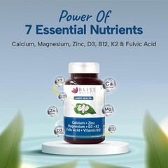 Bliss Wel.ness Calcium Magnesium Zinc 120 Tabs Pack of 5