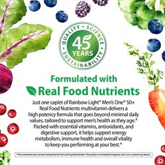 Rainbow Light Multivitamin for Men 50+, Vitamin 150 Count (Pack of 1), Green