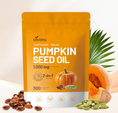 Pumpkin Seed Oil 1000mg with Saw Palmetto 300 Softgels Prostate Health