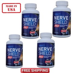 4 Pack Nerve Shield Pro Advanced New Formula Neuropathy Support