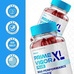 (5 Pack) Prime Vigor XL Gummies, Men Advanced Performance Vitamin (300 Gummies)