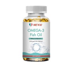120Pc Omega 3 Fish Oil Capsules 3x Strength 3600mg EPA & DHA,Highest Potency