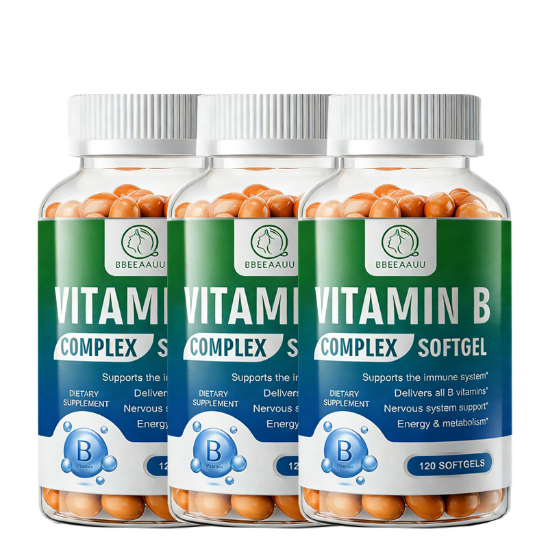 3Pack Vitamin B-Complex with Inositol & Folic Acid Vitamin B6, B12 Vitamin C