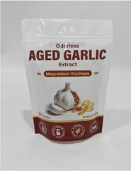 Odorless Aged Garlic Extract Capsules, 2-Year Aged Garlic with Magnesium