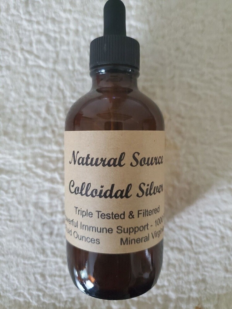 Ultra Colloidal Silver 1000 PPM – 4oz Glass Dropper Bottle