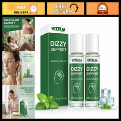 Vertigo Relief Roll-On – Anti-Dizzy Formula for Balance, Neck & Temple Support (