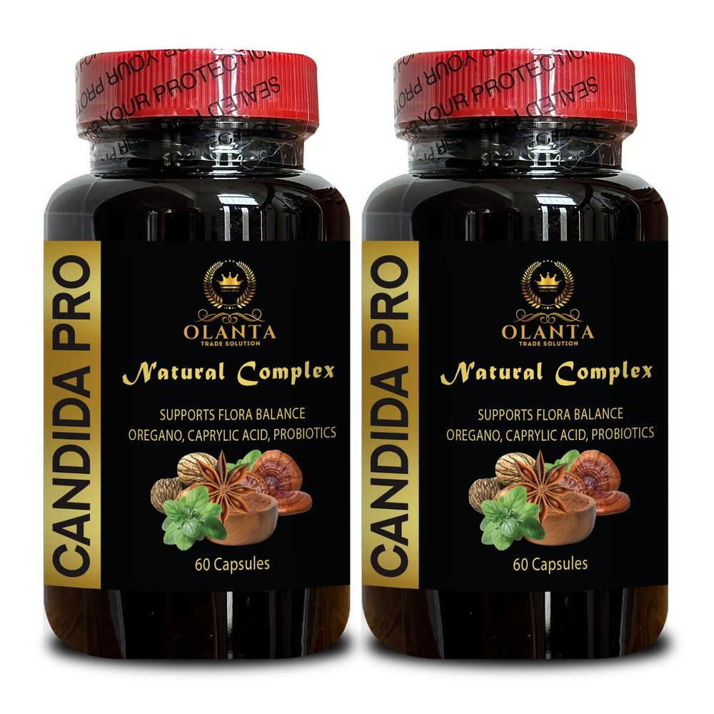 CANDIDA PRO NATURAL COMPLEX – oregano olive leaf extract organic, aloe vera caps