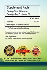 Vitamin E 1000IU Capsules high potency-best