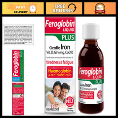 Feroglobin Plus Liquid 200ml – Iron Supplement for Energy & Vitality, Immune Sup