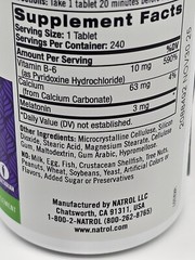 Natrol Melatonin 3 mg 240 Tablets Egg-Free, Fish Free, Milk-Free, 100% Drug Free