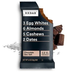 RXBAR Chocolate Sea Salt Chewy Protein Bars Gluten-Free Ready-to-Eat 15 Count