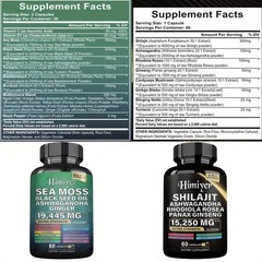 Dynamic Vitality Bundle – Sea Moss Multivitamin & Shilajit Power Combo 120 Ct